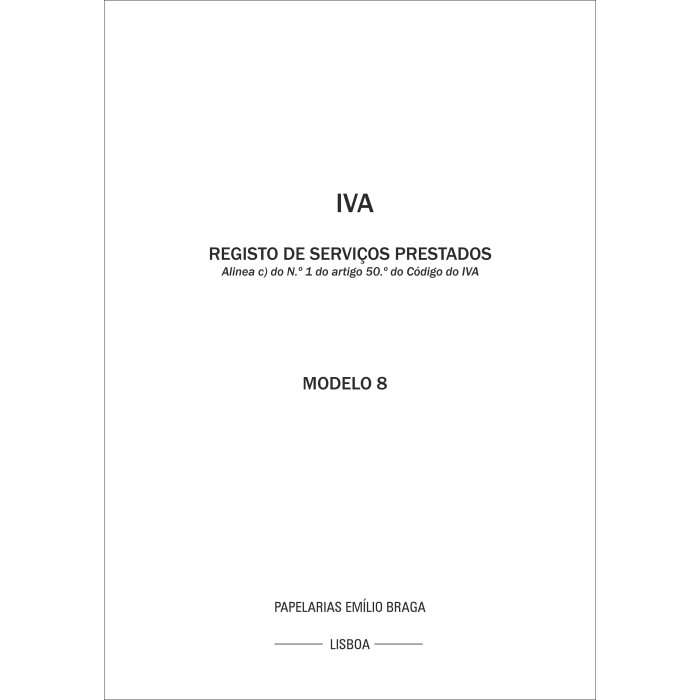Livro IVA 8 Livro IVA 8