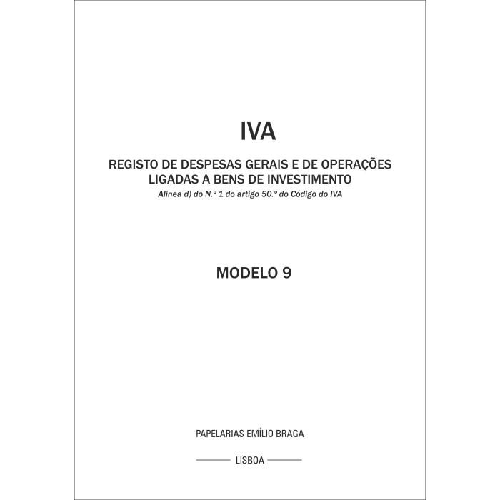 Livro IVA 9 Livro IVA 9