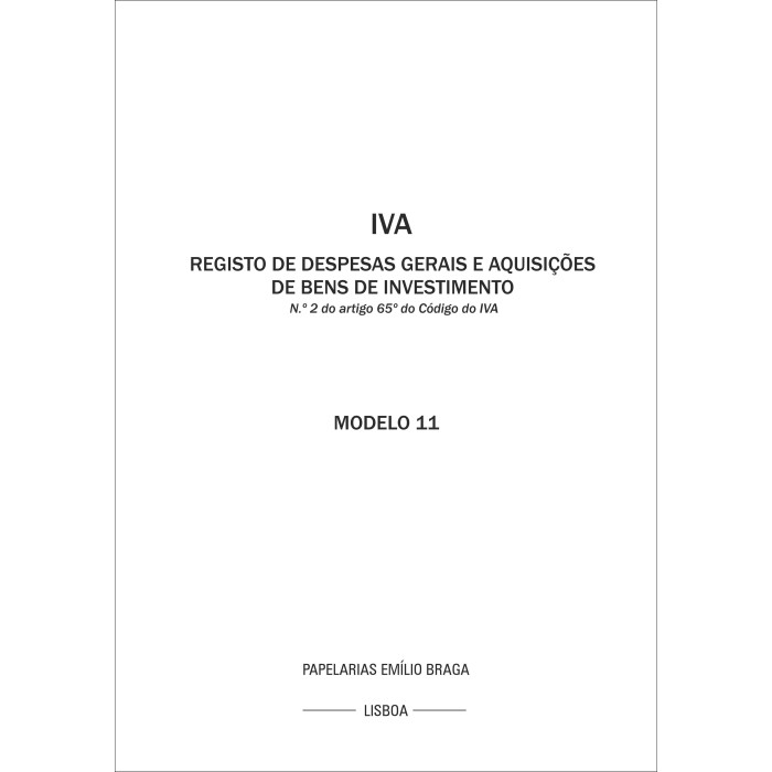 Livro IVA 11 Livro IVA 11