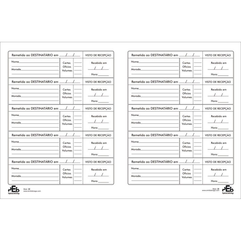 Brochura 31 Correspôndencia
