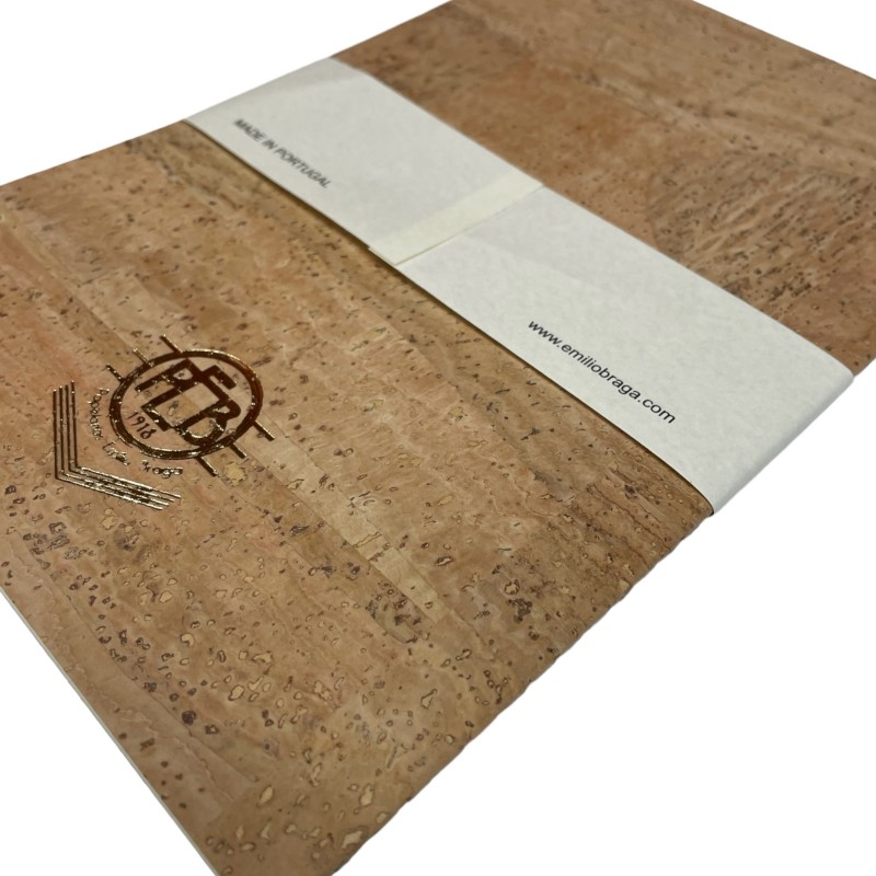 Stitched Cork | Cadernos Personalizados | Papelaria Emilio Braga