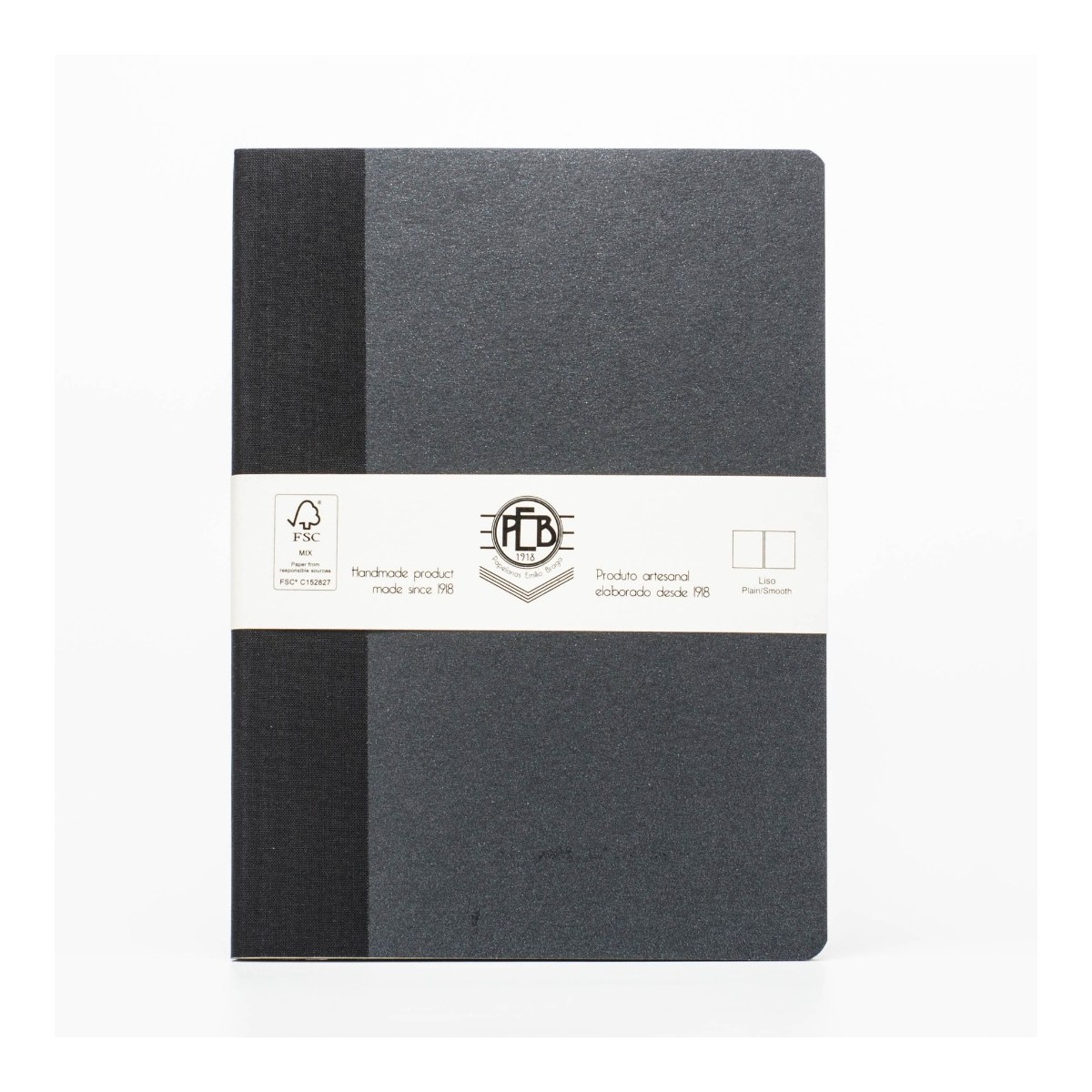 PEB Basic Color Metallic Black | Handmade Notebooks